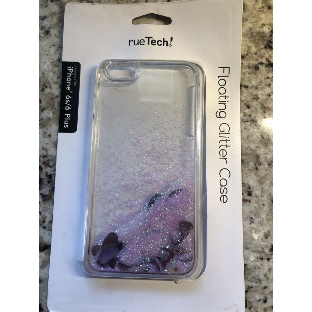 Phone Case New For iPhone 6 Plus 7 Plus Wine Glass Floating Glitter